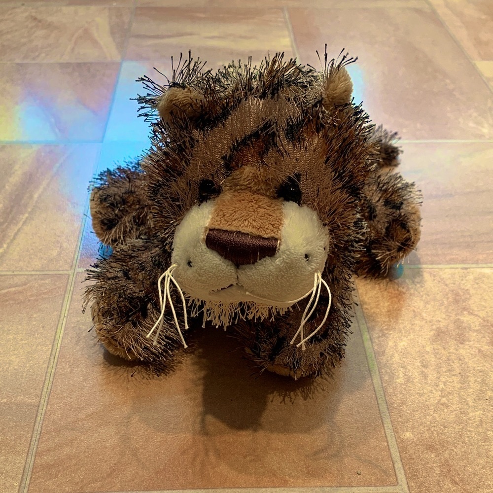 Webkinz Ganz Brown Leopard Long Hair HM031Plush Stuffed Animal Toy